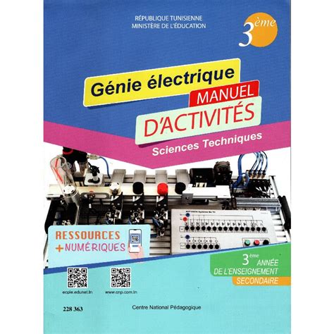 GENIE ÉLECTRIQUE MANUEL D ACTIVITÉS 3ème Technique Team Office