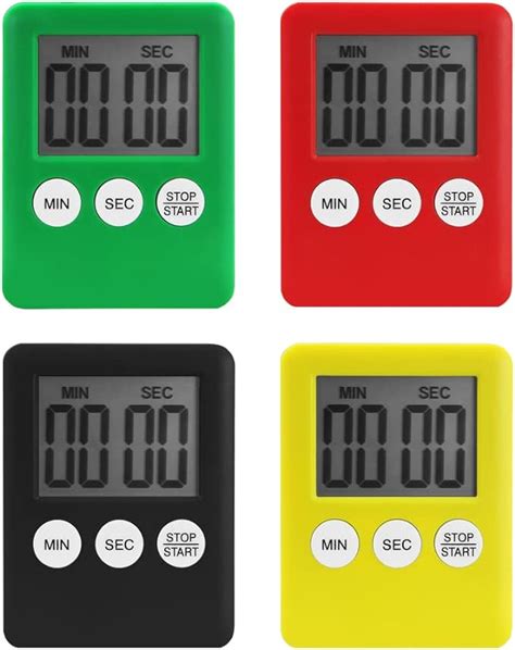 Kitchen Timer Pcs Digital Minute Countdown Timer Color Stopwatch