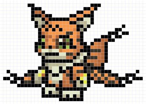 Meicoomon Sprite Patr N Dise O Hamabeads Digimon Adventure Pixel Art