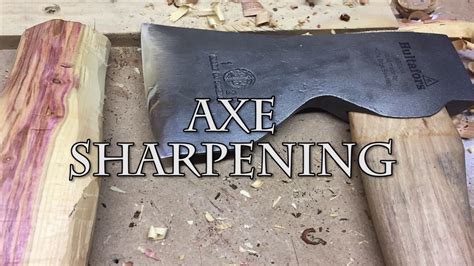 How To Sharpen An Axe Youtube