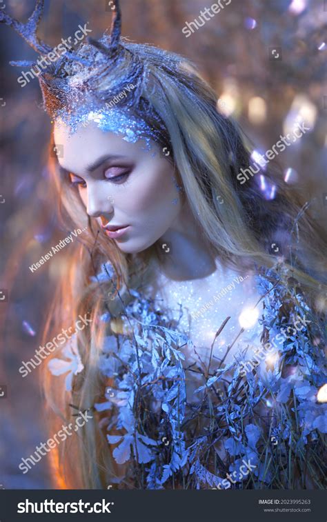 Portrait Pensive Enchanting Forest Nymph Blonde Stock Photo Shutterstock