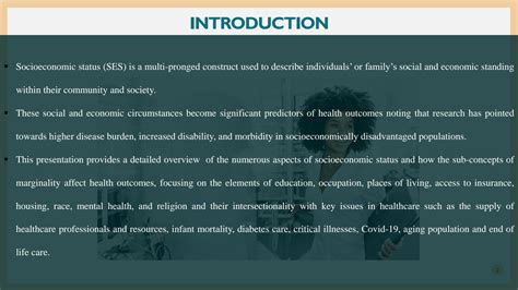 Solution How Does Socioeconomic Status Affect Someone S Health And