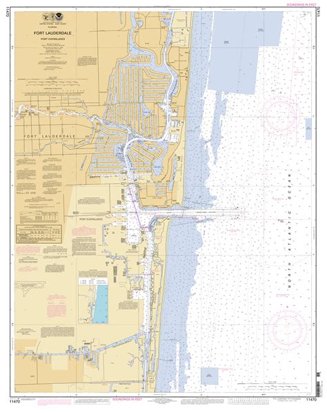 Fort Lauderdale Port Everglades Nautical Chart ΝΟΑΑ Charts Maps