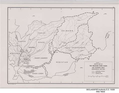 Sketch Map of The Helmand River Basin And Adjoining areas Afghanistan and Iran - DPLA ...