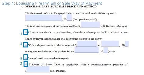 Free Louisiana Firearm Bill Of Sale Form Pdf Formspal