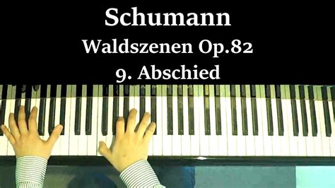 Schumann Waldszenen Op 82 9 Abschied シューマン 森の情景別れ YouTube