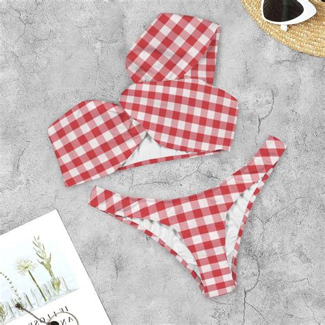 BlueDoba Personalized Custom Individualized Twist Ruched One Shoulder Bikini Top Low Rise