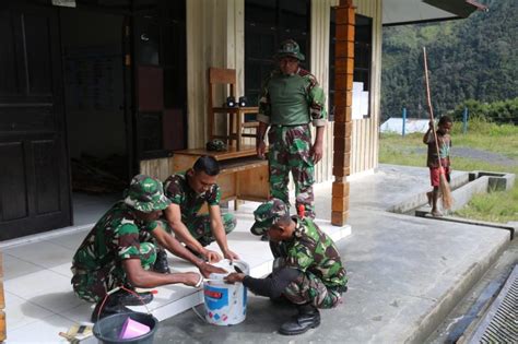 Satgas Yonif Mekanis Raider Kostrad Bersihkan Sdn Pagaleme Divisi