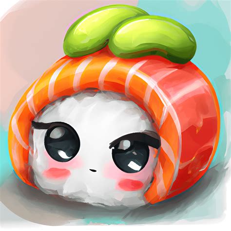 Cute Sushi Waterpaint Graphic Creative Fabrica