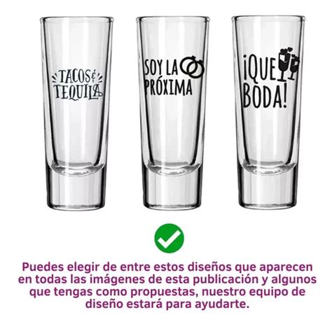 Vaso Tequilero Personalizado Boda Xv A Os Serigraf A Pzs En Venta En