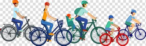 Family Bike Ride Clipart