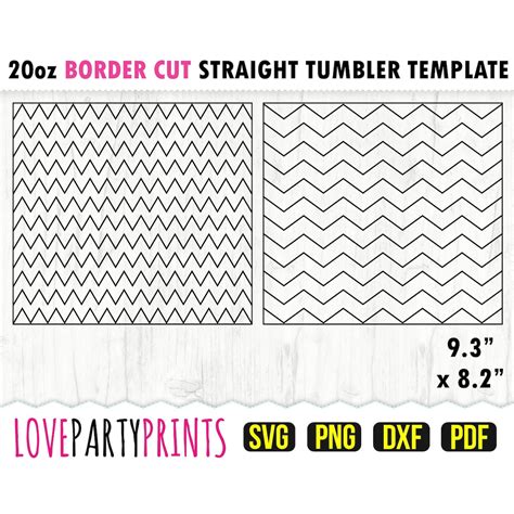 Chevron Wrap Template Svg Dxf Png Pdf Oz Skinny Tumbler Template