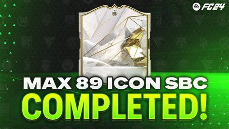 Max 89 Icon Upgrade SBC Completed Tips Cheap Method EAFC 24 YouTube