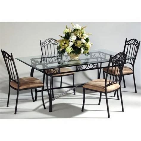 4 Seater Wrought Iron Dining Table Set At ₹ 10500set Mancheswar