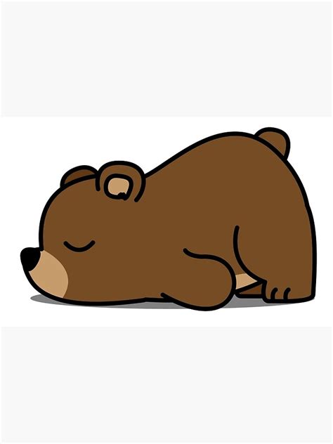 Cute Lazy Bear Greeting Card For Sale By Blindvibes Redbubble