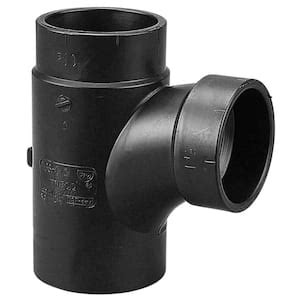 Nibco In Abs Dwv Spigot X Hub X Hub Sanitary Street Tee Fitting