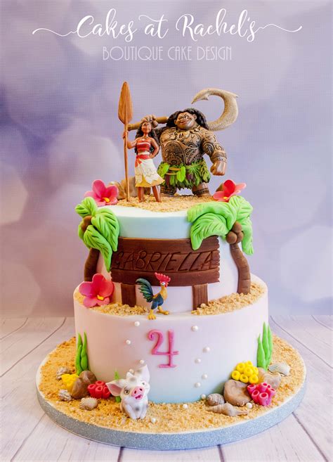 Moana Themed 4th Birthday Cake Moana Birthday Party Cake Moana