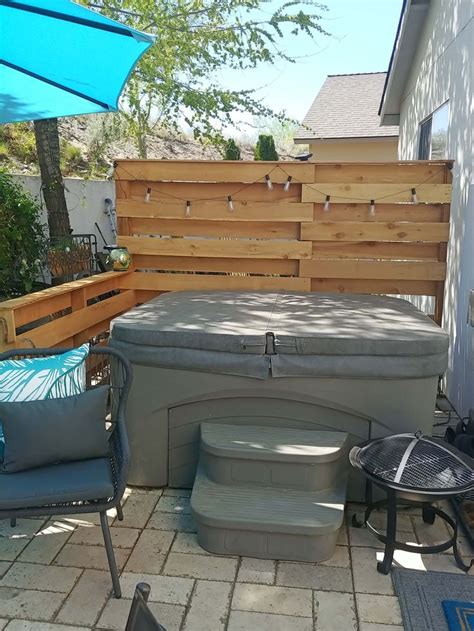 Diy Hot Tub Privacy Screen Hot Tub Privacy Diy Hot Tub Hot Tub Patio