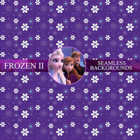 Seamless Frozen Digital Papers Seamless Backgrounds Etsy