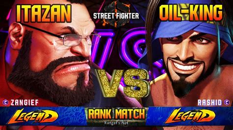 SF 6Oil King RASHID World No 1 Vs Itazan ZANGIEF Beating TOP