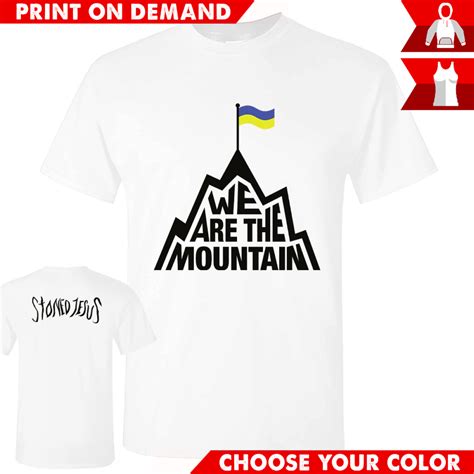 Stoned Jesus We Are The Mountain White Print On Demand Rock