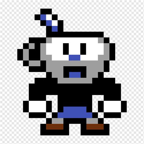 Cuphead Minecraft Pixel Art He Man Pixel Art Text Rectangle Video