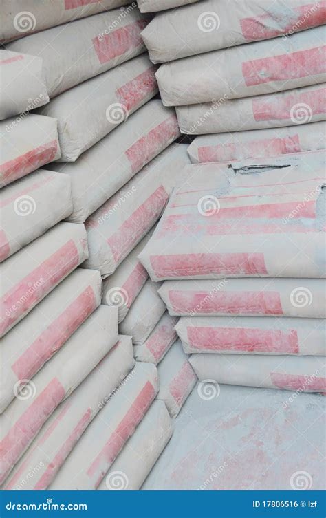 Cement Bags Stock Photo Image Of Construct Beton Stacked 17806516