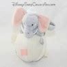 Peluche balle d éveil éléphant DISNEY STORE Dumbo Culbuto gris beig