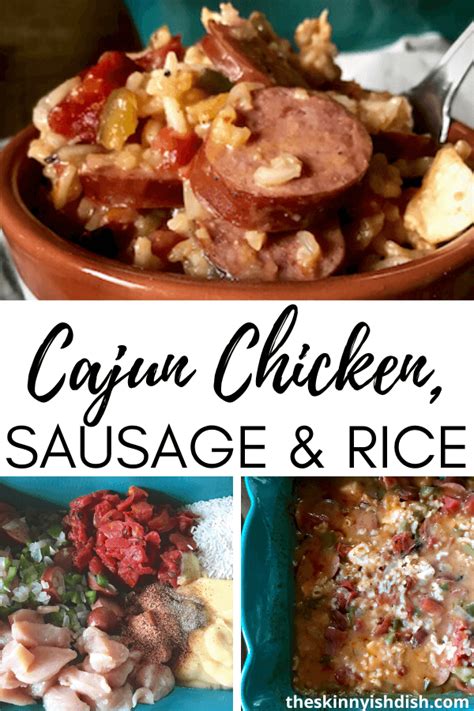 Cajun Chicken Sausage And Rice The Skinnyish Dish