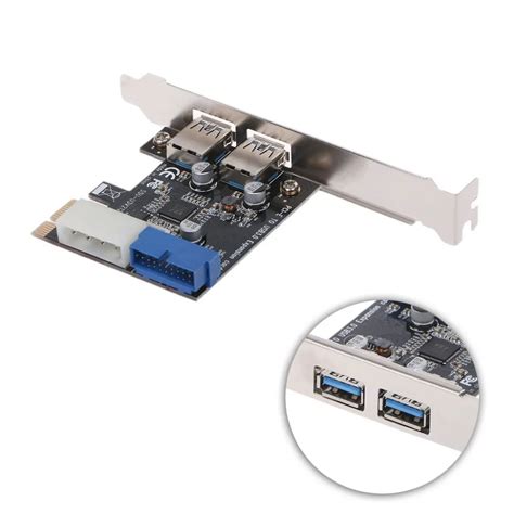 Acquistare Componenti Per Computer 2 Ports Pci Express Usb 3 0 Front Panel With Control Card