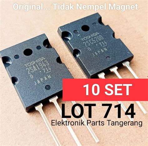 Set Transistor Final A C Original Toshiba Sc Toshiba