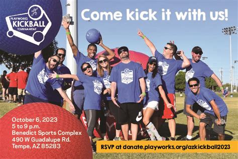 Playworks Arizona Corporate Kickball Tournament - October 6, 2023 ...