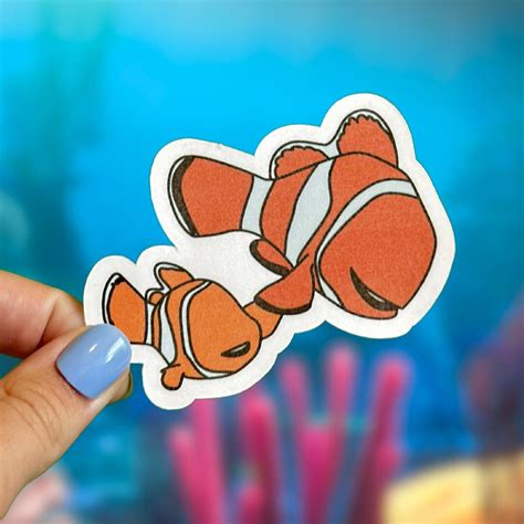 Nemo And Marlin Sticker Disney Finding Nemo Clown Fish Finding Dory