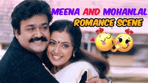 Meena And Mohanlal Romance Scene Varnapakittu Malayalam Movie