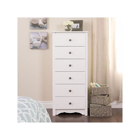 Prepac Monterey 6 Drawer Chest White Chest Of Drawers Dressers And