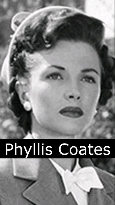 The Life And Death Of Phyllis Coates Youtube