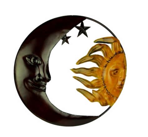 Mayrich Company Metal Art Celestial Sun And Moon Indoor Outdoor Wall