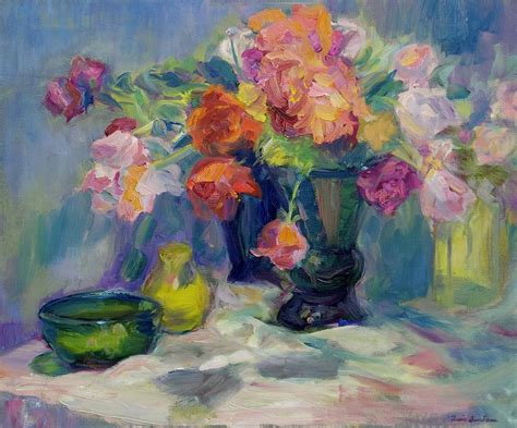 Fiesta of Flowers - Vibrant Original Impressionist Oil Painting ...