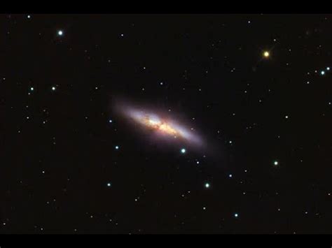 Galassia Sigaro M 82 In Tempo Reale Al Telescopio Galaxy CigarM82 In