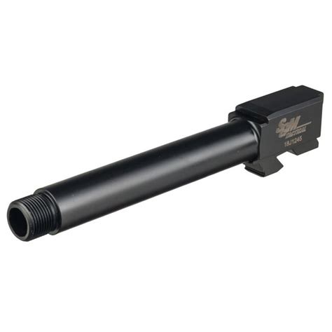 Sgm Tactical Glock 17 Compatible Threaded Barrel Black Nitride Finish 127mm Siwash Sports