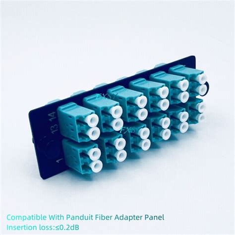 Fiber Adapter Panel Om3om4 12 Lc Duplex Adapter Compatible Panduit Fap12waqdlcz Ebay