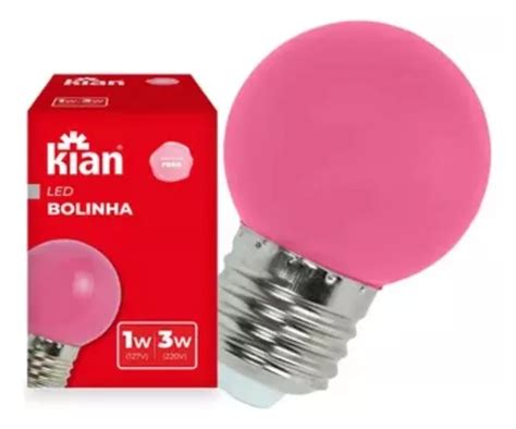 Kit Lampada Bolinha Led W W Colorida Bivolt Abajur Festa