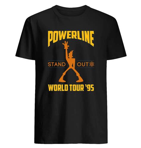 Powerline Stand Out World Tour 95 Unisex Short Sleeve Graphic Fashion T