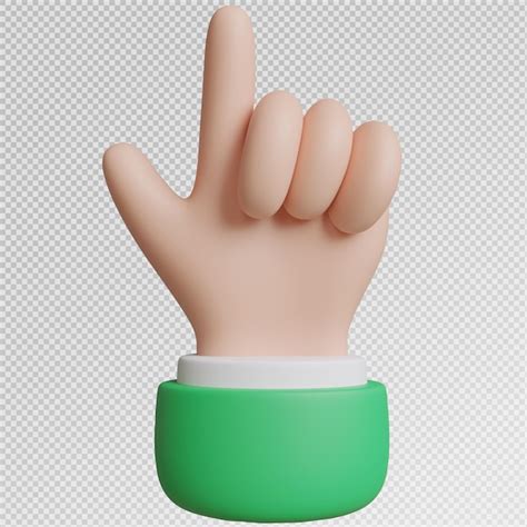 Premium Psd D Render Of Hand Gestures For Design