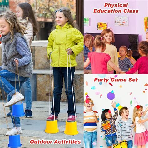 Balancing Stilts Thickened Plastic Walking Stilts Balance Bucket Stilts