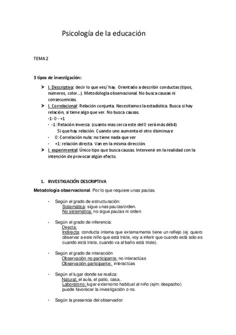 Tema 2 Psicologia De La Educacionpdf