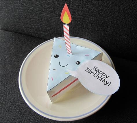 Happy Birthday Cake Happy Birthday Cake Papercraft By Uki On