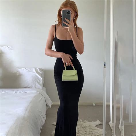 Lato Sexy Skims Maxi Sukienka Kobiety Bez R Kaw W Backless