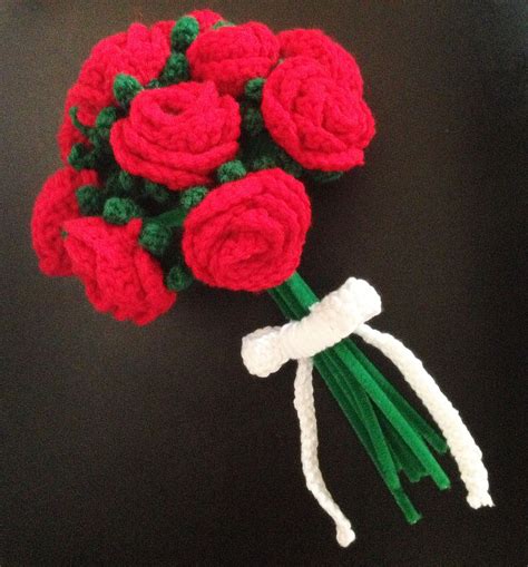 Crochet Bouquet Of Roses Regali Uncinetto Come Fare Fiori Di Carta