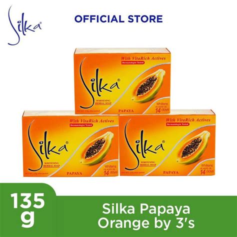 Silka Papaya Whitening Soap 135g Shopee Philippines